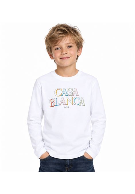 T-shirt con stampa CASABLANCA KIDS | K-PF26-JTS-09801